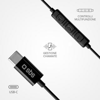 SBS  SBS TEEARTYCK Kopfhörer & Headset Kabelgebunden im Ohr AnrufeMusik USB Typ-C Schwarz 