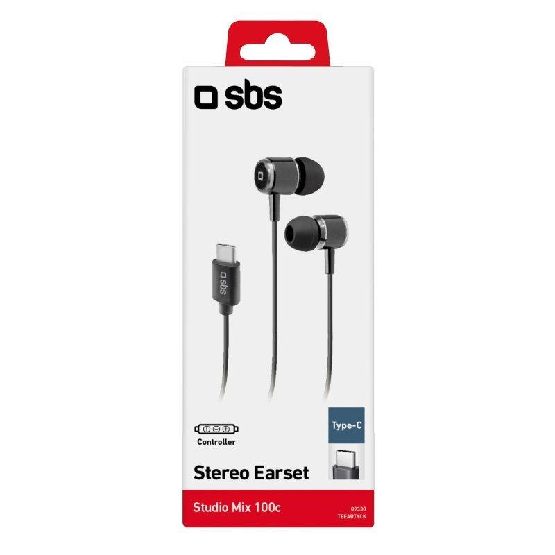 SBS  SBS TEEARTYCK Kopfhörer & Headset Kabelgebunden im Ohr AnrufeMusik USB Typ-C Schwarz 