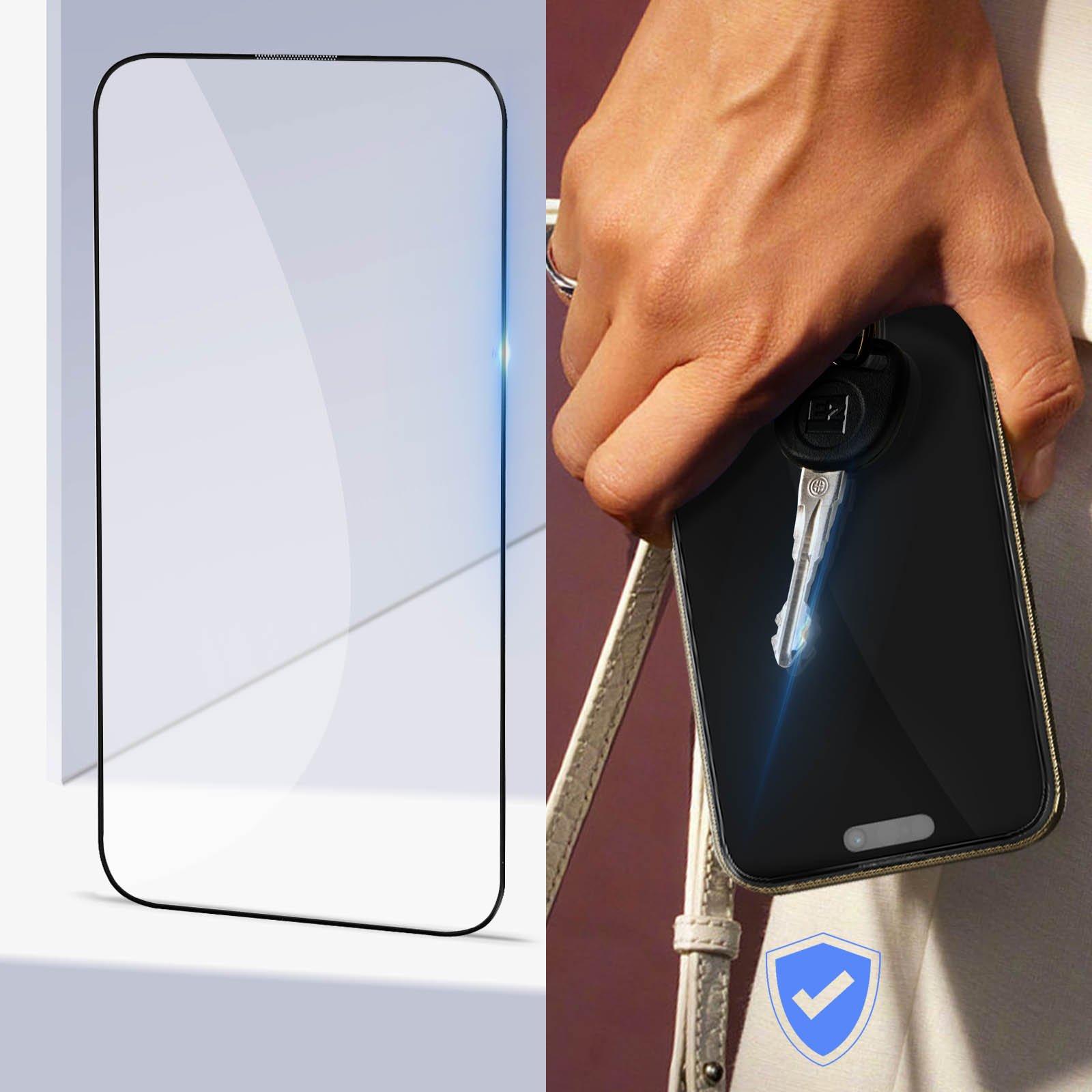 Avizar  Vetrino iPhone 14 Pro Max adesivo nero 
