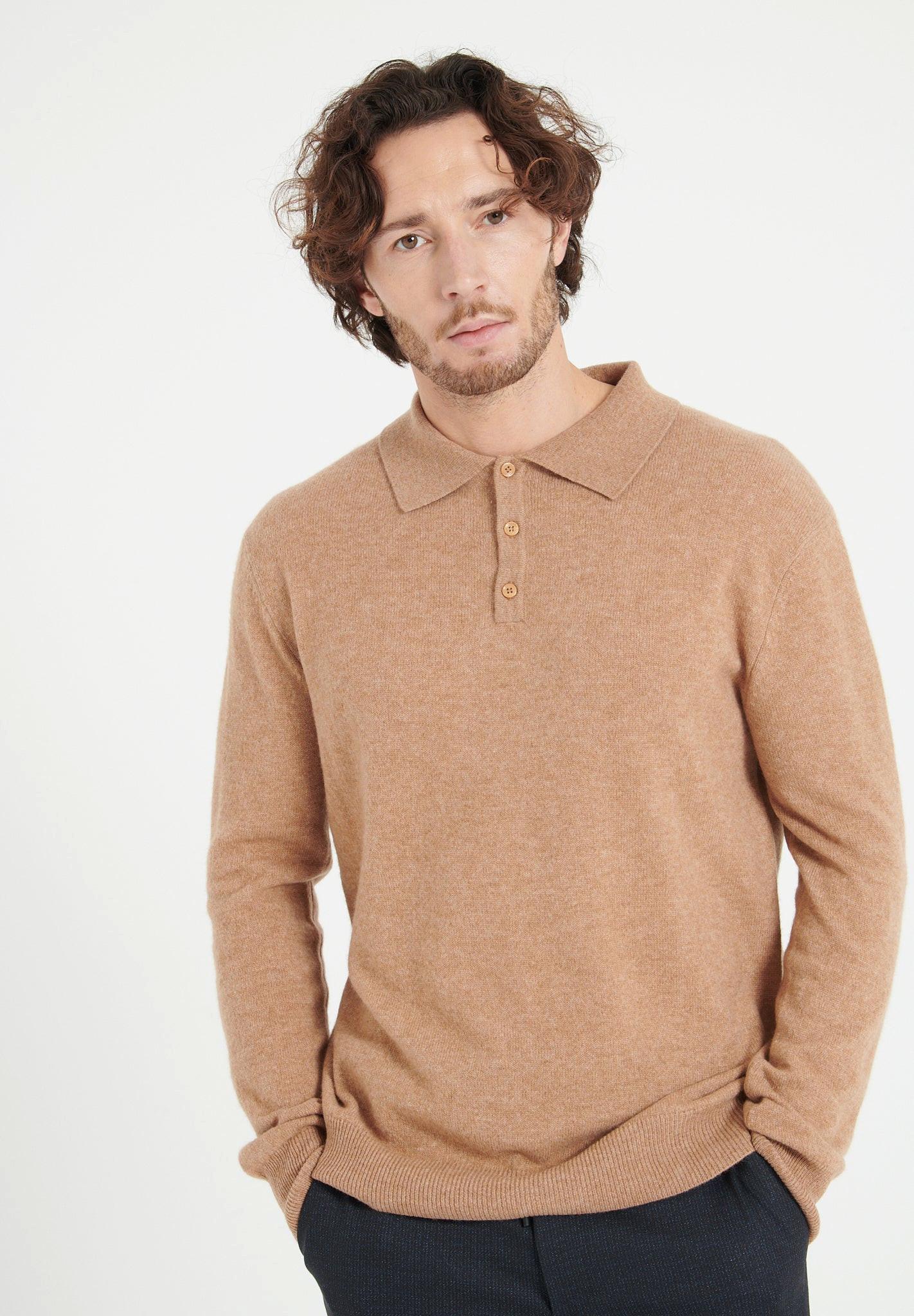 Studio Cashmere8  LUKE 5 Polo manches longues - 100% cachemire 