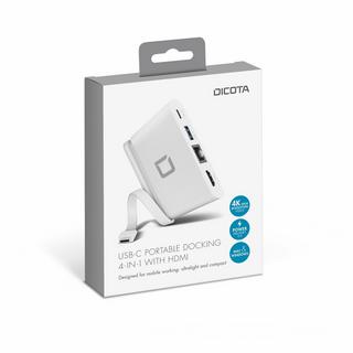 DICOTA  DICOTA USB-C Portable Docking D31730 4-in-1 with HDMI 