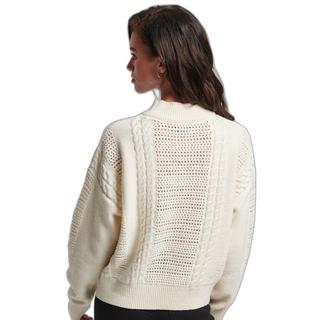 Superdry  pull en maille torsadée 