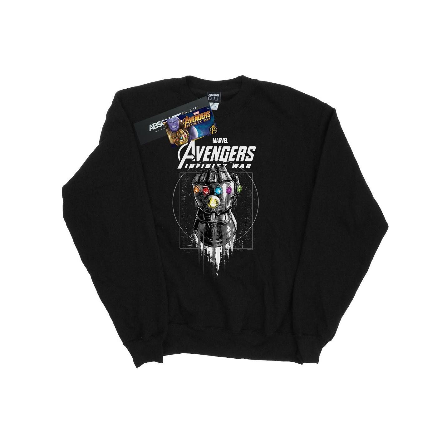Image of Avengers Infinity War Gauntlet Sweatshirt Damen Schwarz XXL