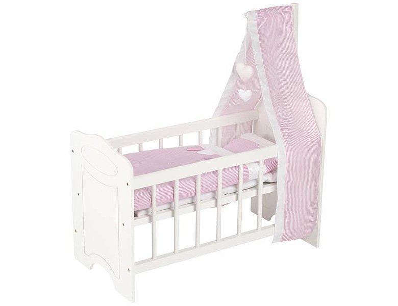 Image of Puppenwelt Puppenbett mit Himmel und Bettzeug
