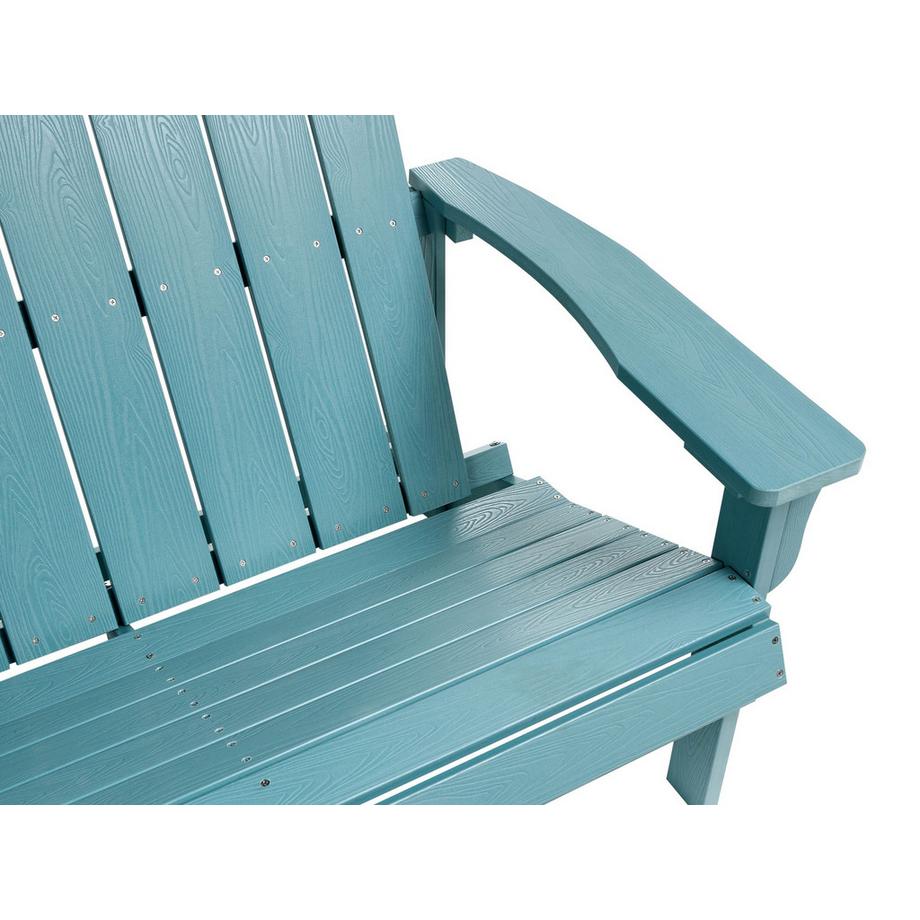 Beliani Banc de jardin en Bois synthétique Traditionnel ADIRONDACK  