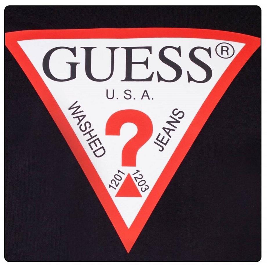 GUESS Original Logo T-Shirt Manches Longues  