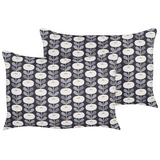 Beliani Lot de 2 coussins en Polyester Moderne VALSORDA  