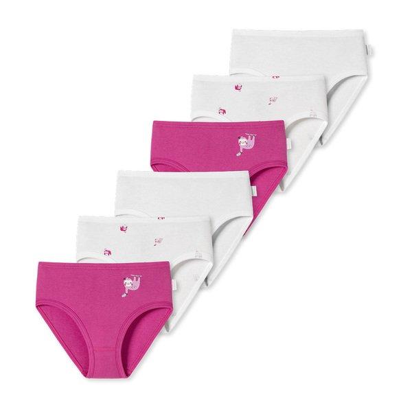 Image of 6er Pack Feinripp Organic Cotton - Hüftslip Mädchen Pink 92