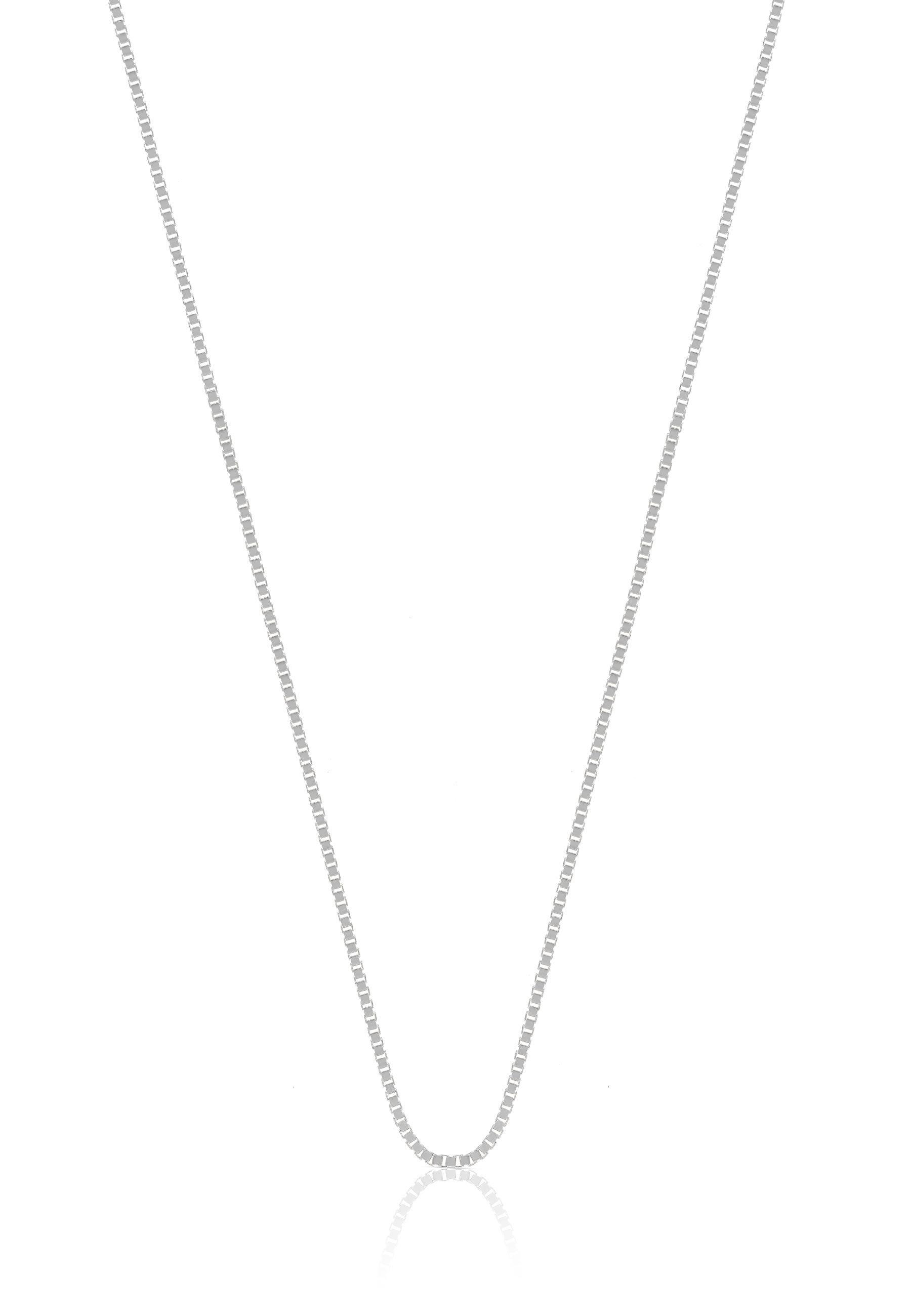 Image of Collier Venezianer Weissgold 750, 0.8mm, 42cm Damen Silber 42cm