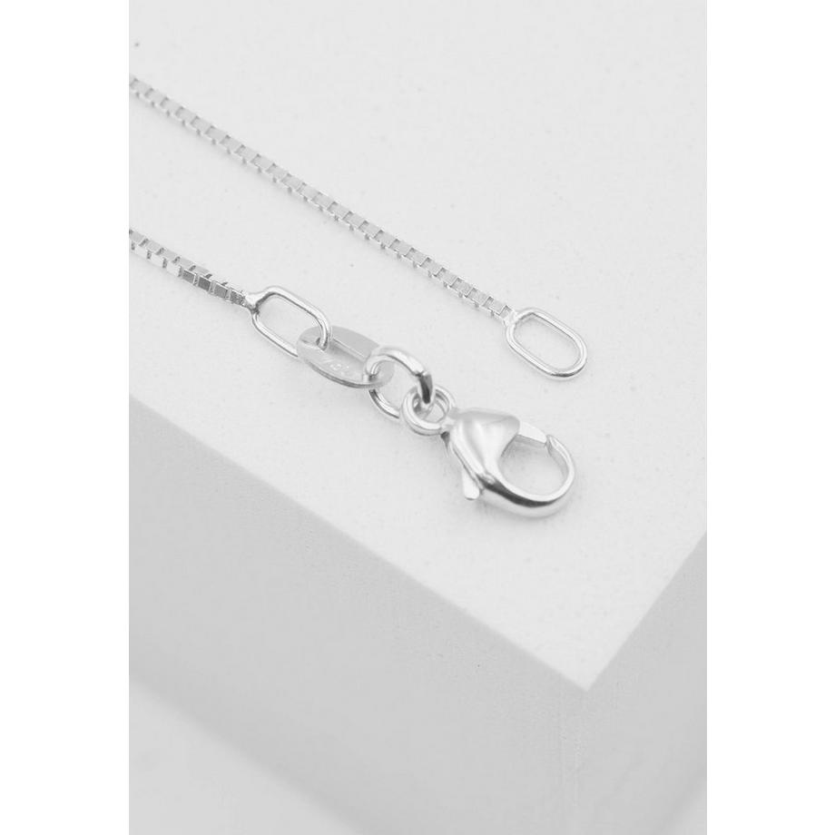 MUAU Schmuck  Collier Venezianer Weissgold 750, 0.8mm, 42cm 