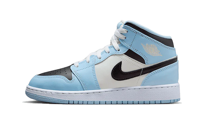 Image of Air Jordan 1 Mid Ice Blue Damen Gletscherblau 36