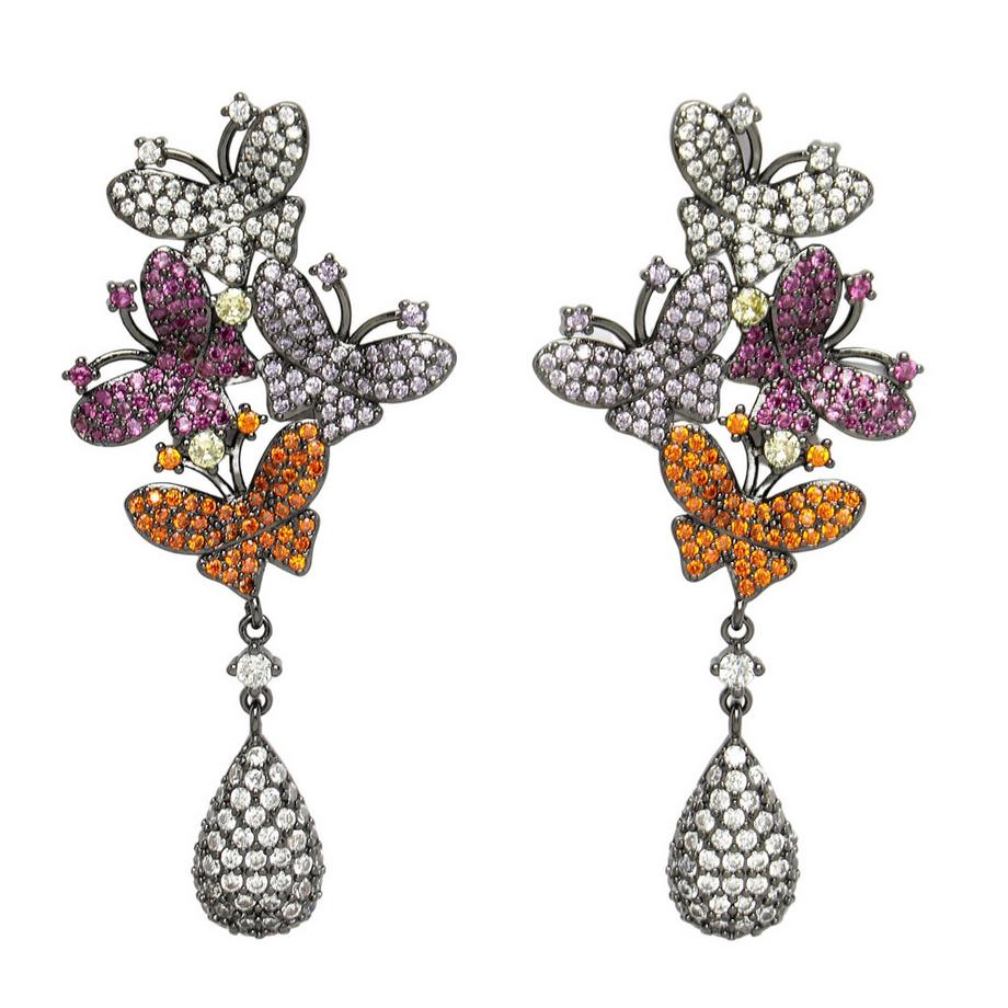 Diva Kollektion Schmetterling-Tropfenohrringe