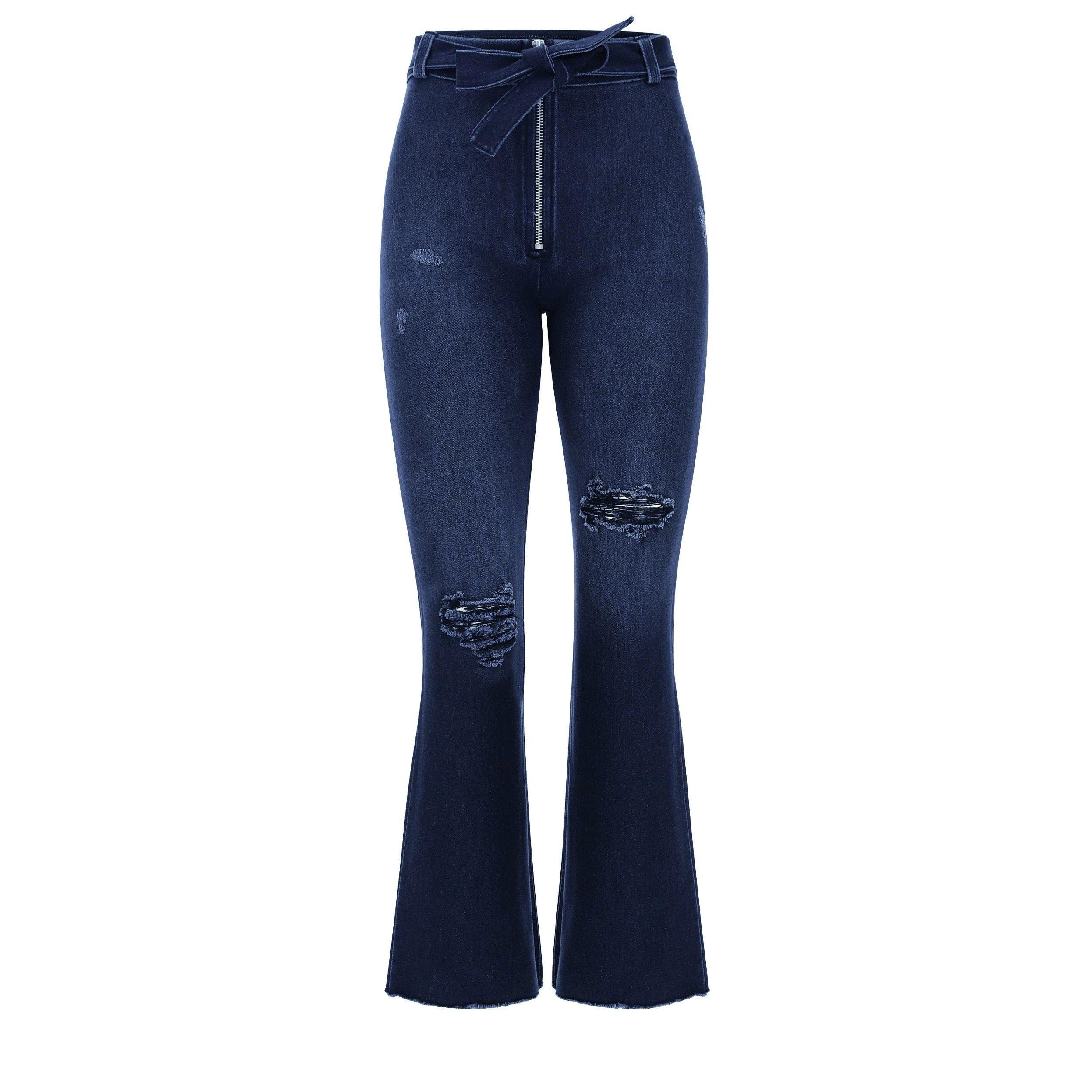 Image of Wr.up® Snug Shaping Pants 7/8 Damen Blau Denim Dunkel XL