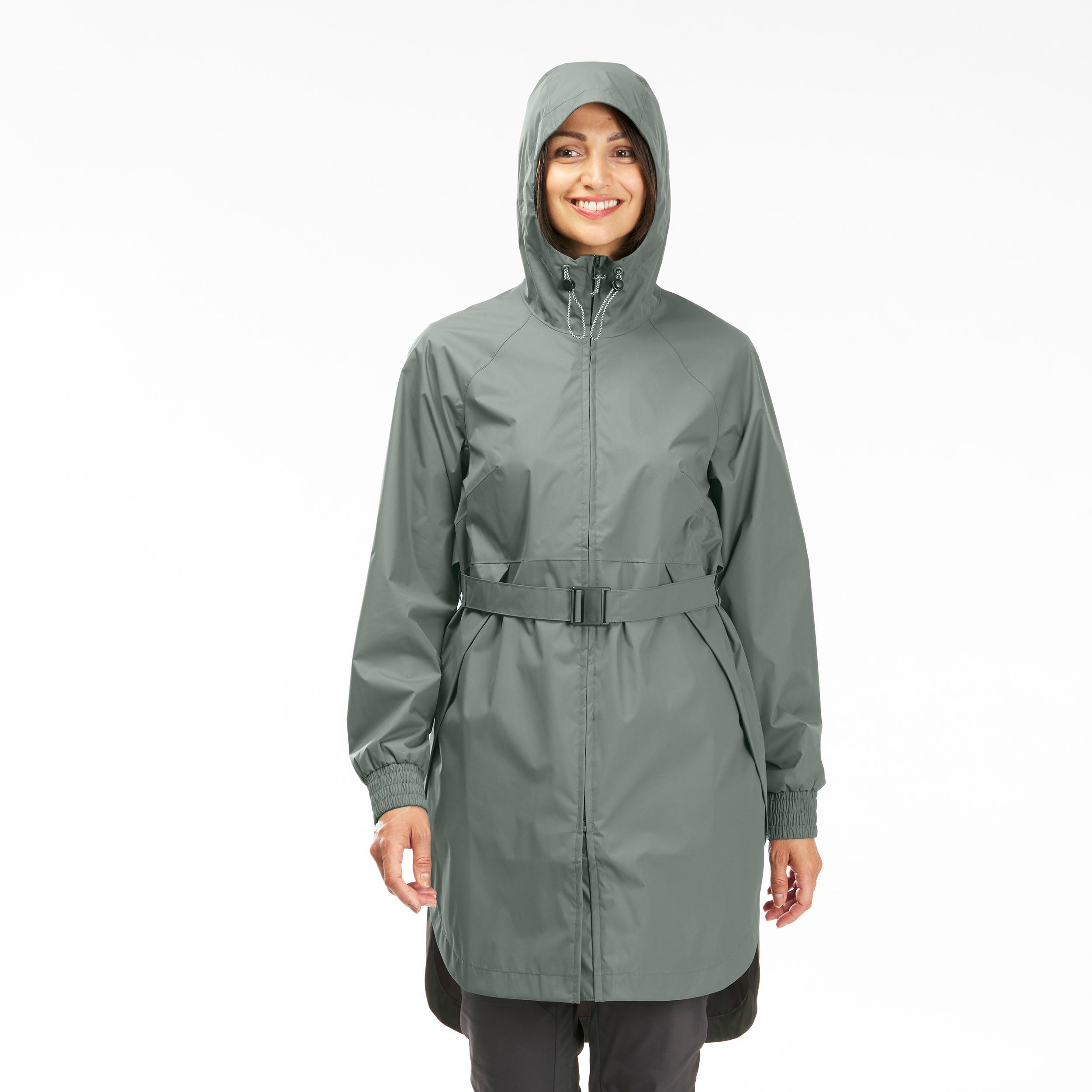 QUECHUA  Veste longue imperméable de randonnée - Raincut 