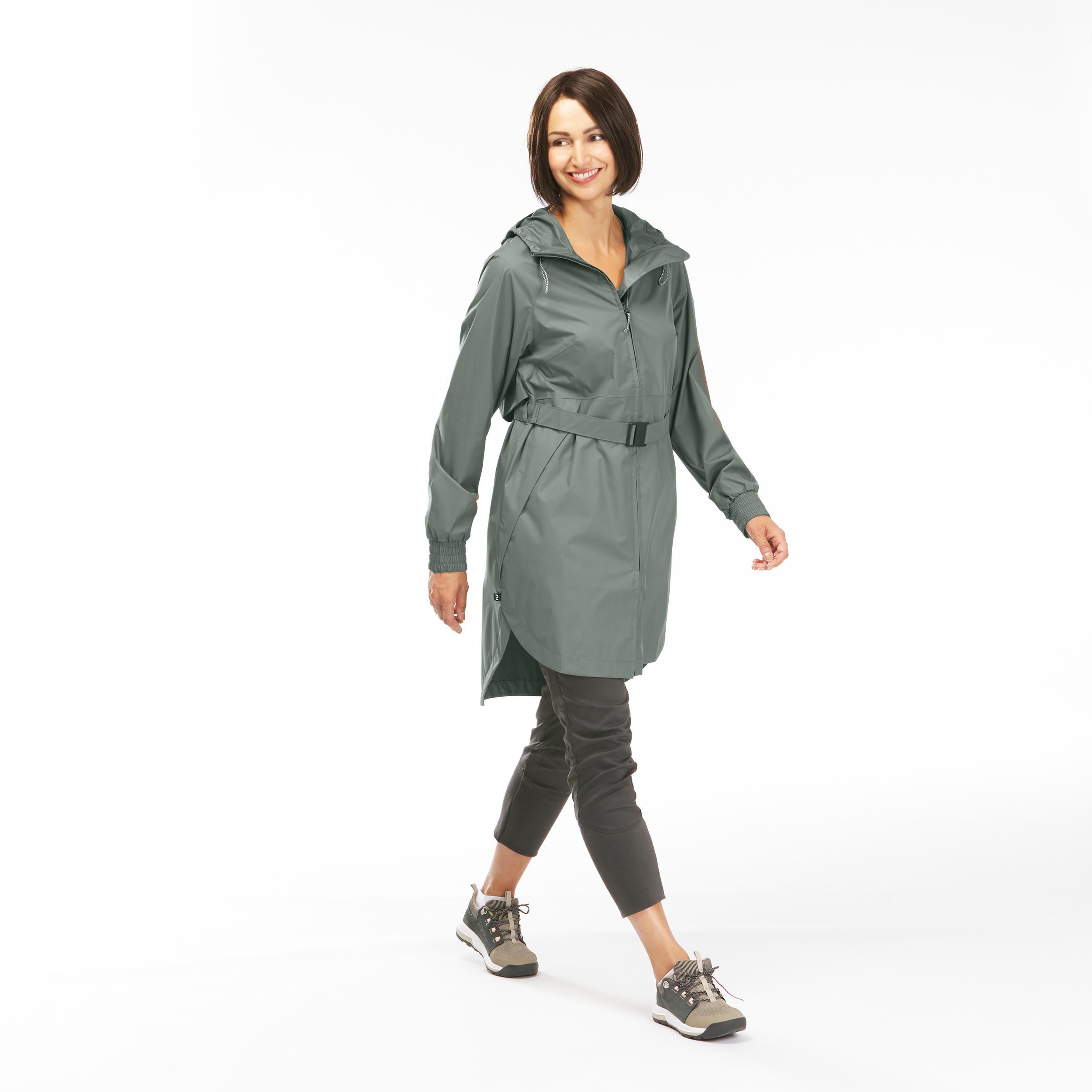 QUECHUA  Veste longue imperméable de randonnée - Raincut 