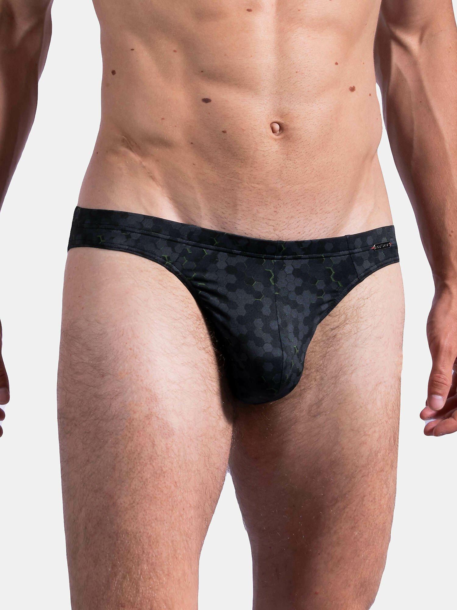 Image of Slip Red2165 Herren Schwarz Bedruckt S