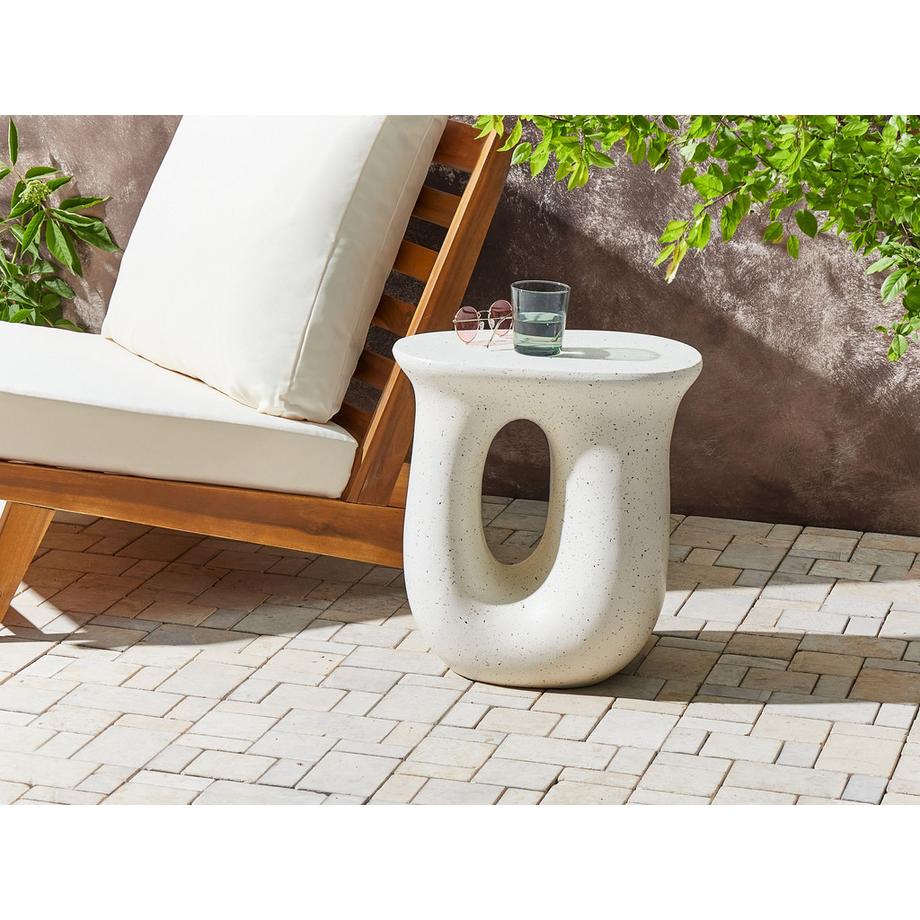 Beliani Table d'appoint en MgO Rustique IDRO  