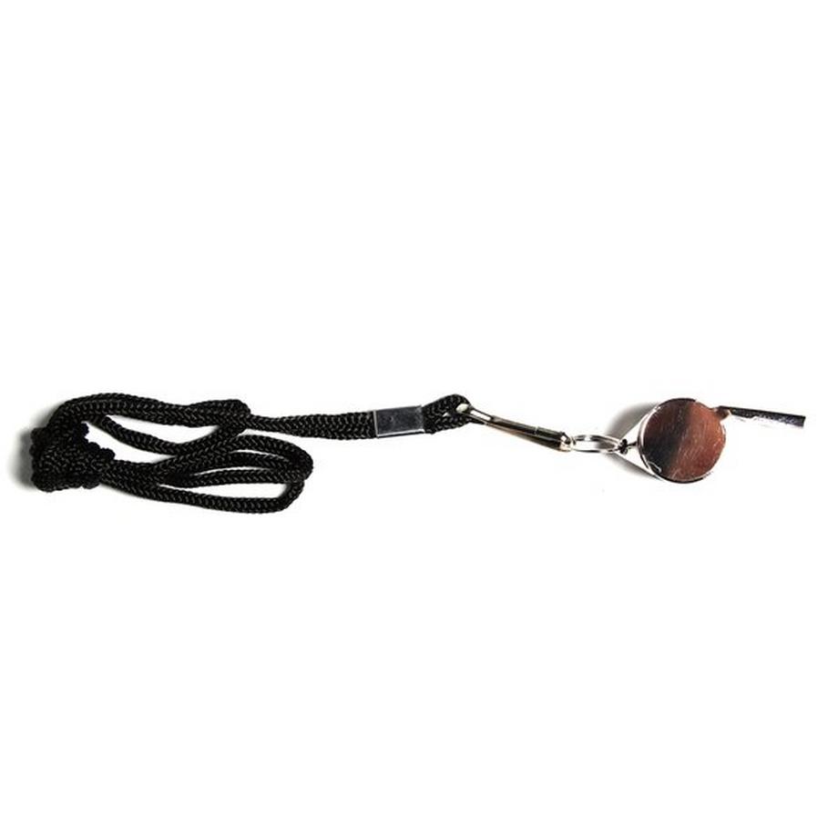 Omada  Fischietto da arbitro in acciaio inox con cordino Omada 