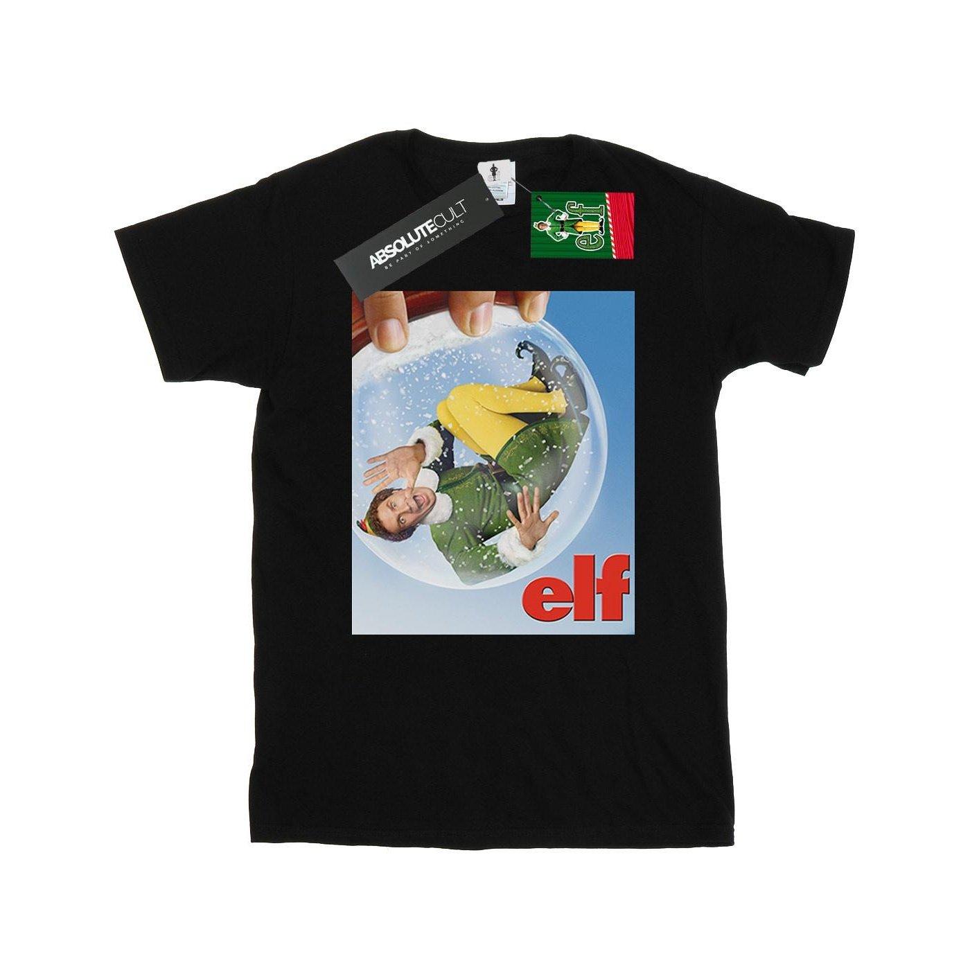Image of Snow Globe Poster Tshirt Mädchen Schwarz 128