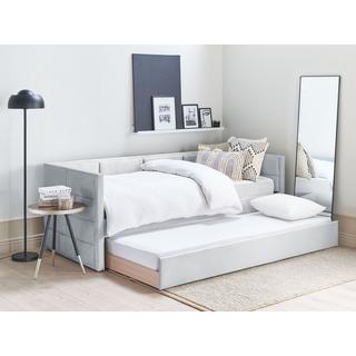 Beliani Letto con rete a doghe en Velluto Glamour CHAVONNE  