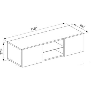 VCM Holz TV Wandboard Hänge Lowboard Fernsehschrank hängend Wandschrank Tisch Jusa  