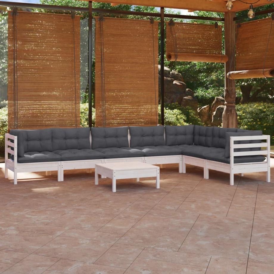VidaXL set salotto da giardino Legno di pino  