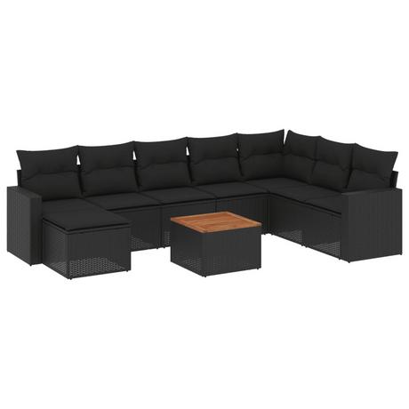 VidaXL set divano da giardino Polirattan  