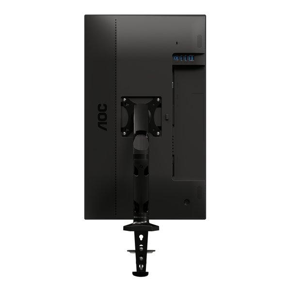 AOC  AS110D0 Single Arm 80 cm (31.5") Morsa/Bullone di ancoraggio Nero 