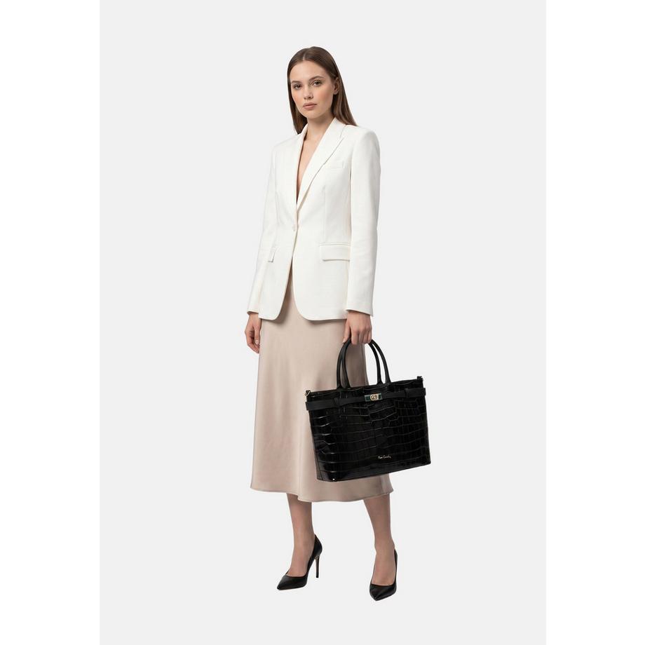 pierre cardin Elegante Handtote-Tasche mit Verschluss  
