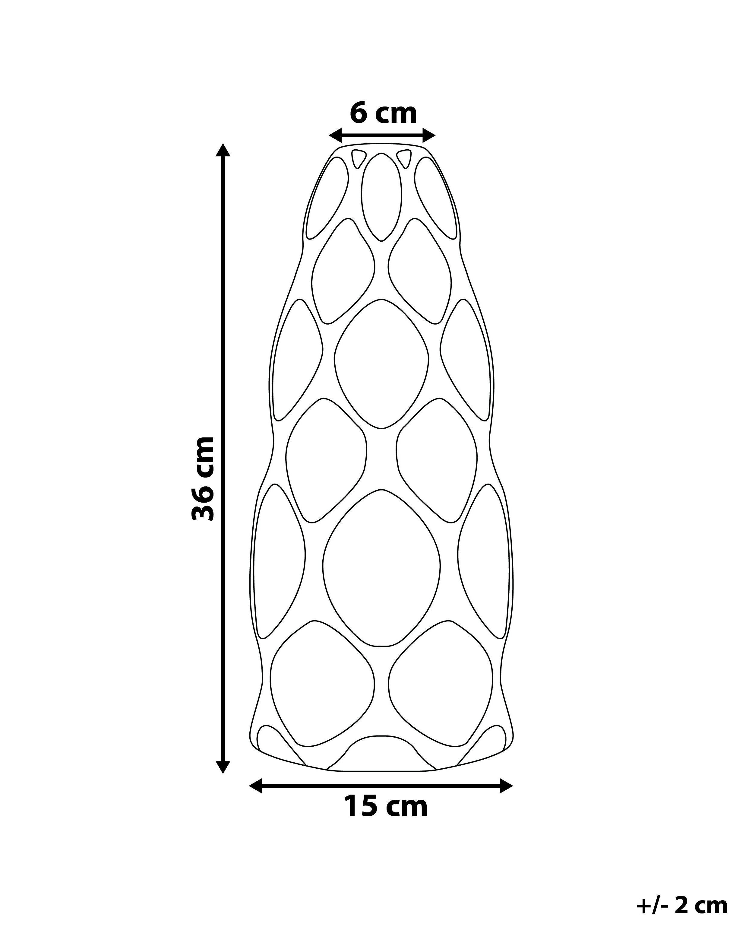 Beliani Blumenvase aus Steinzeug Modern AVILA  