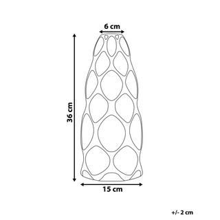 Beliani Blumenvase aus Steinzeug Modern AVILA  