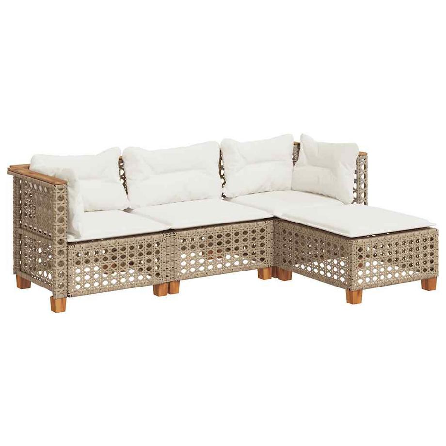 Ensemble de canapés de jardin rotin synthétique