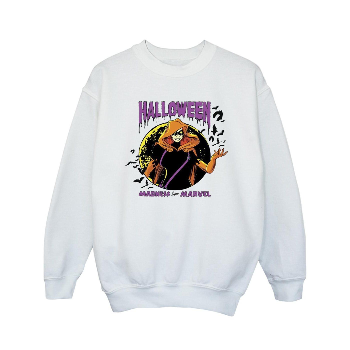 Image of Black Widow Halloween Sweatshirt Mädchen Weiss 152-158