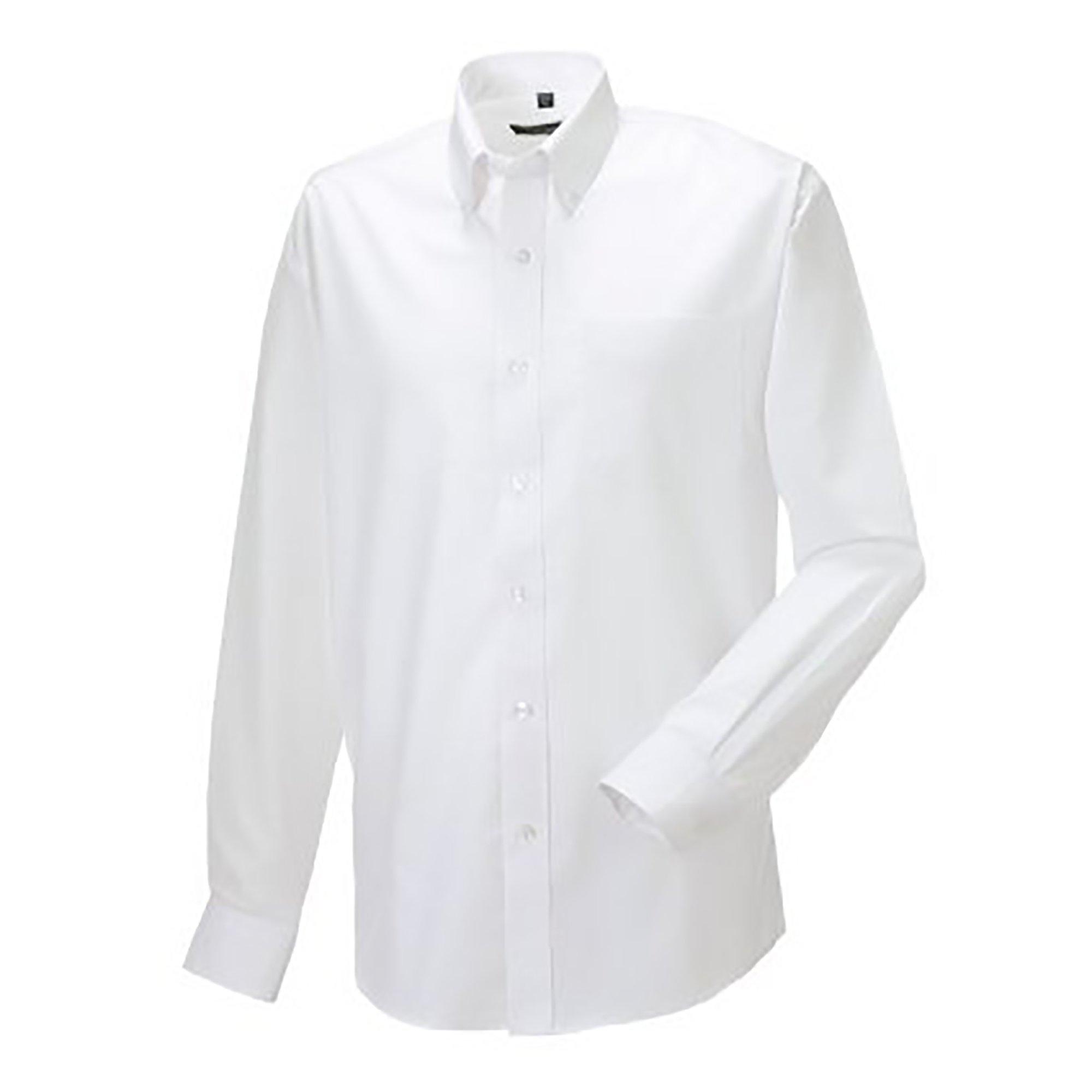 Image of Oxford Hemd, Langärmlig, Pflegeleicht Herren Weiss 38