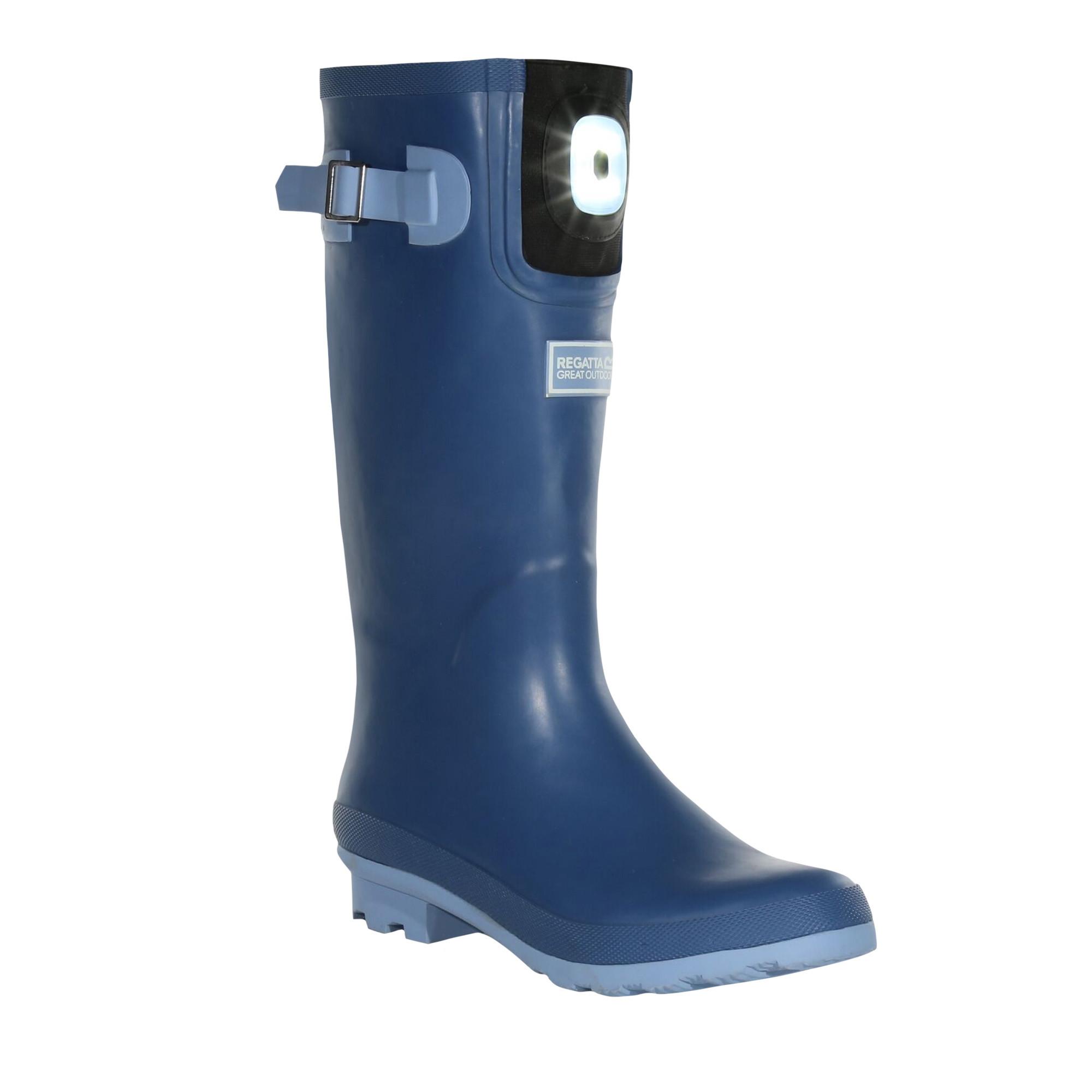 Image of Gummistiefel Fairweather Shine, Led Damen Blau 39
