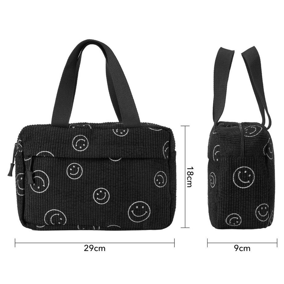 Only-bags.store Grande Borsa Cosmetica in Velluto a Coste  