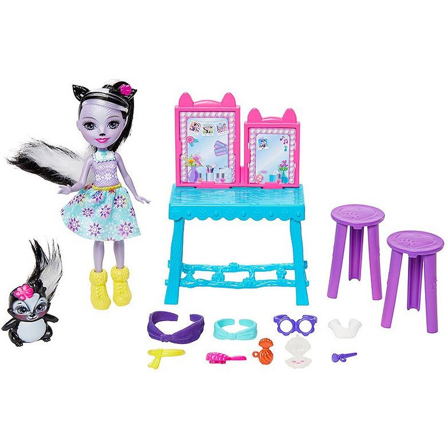 Enchantimals  Stinktierspass-Frisiertisch mit Sage Skunk & Caper 