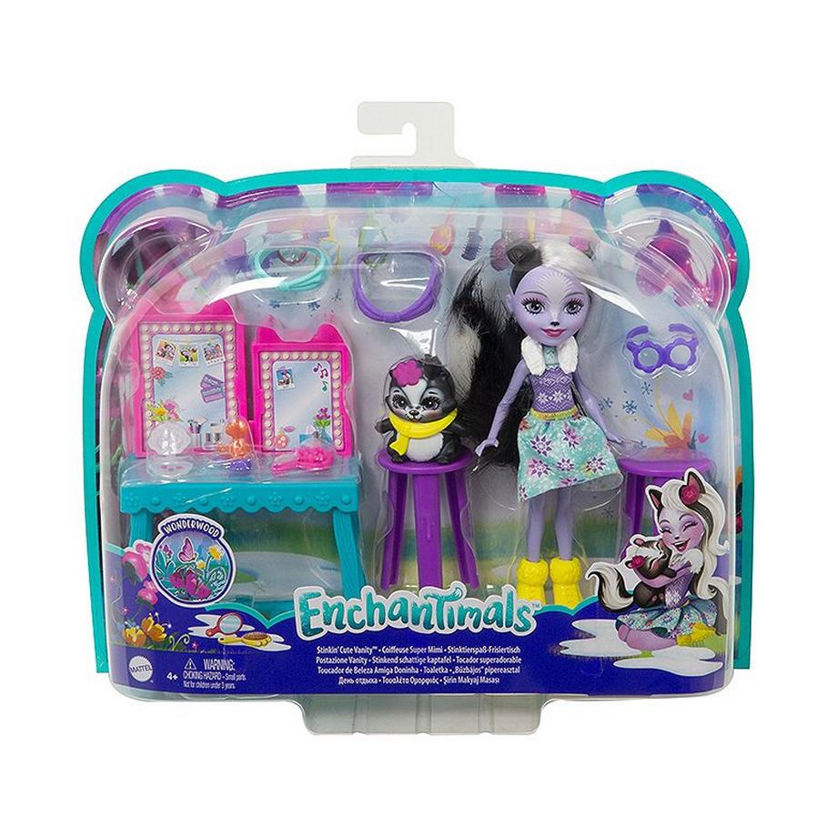 Enchantimals  Stinktierspass-Frisiertisch mit Sage Skunk & Caper 