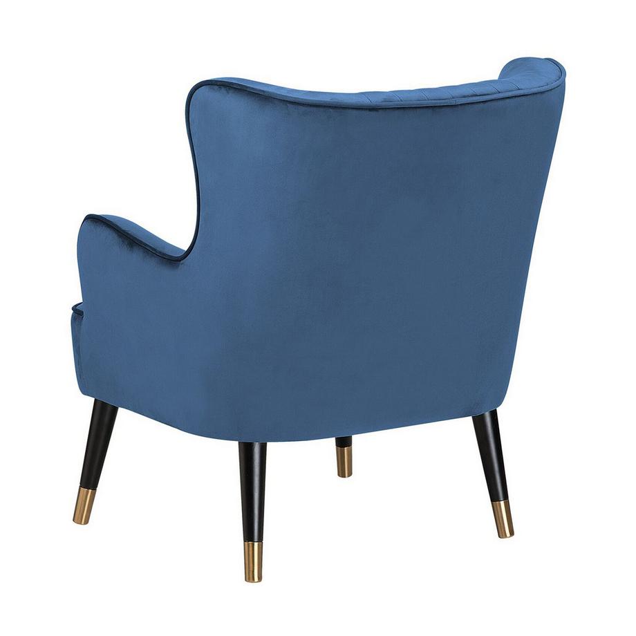 Beliani Fauteuil à oreilles en Velours Glamour VARBERG  