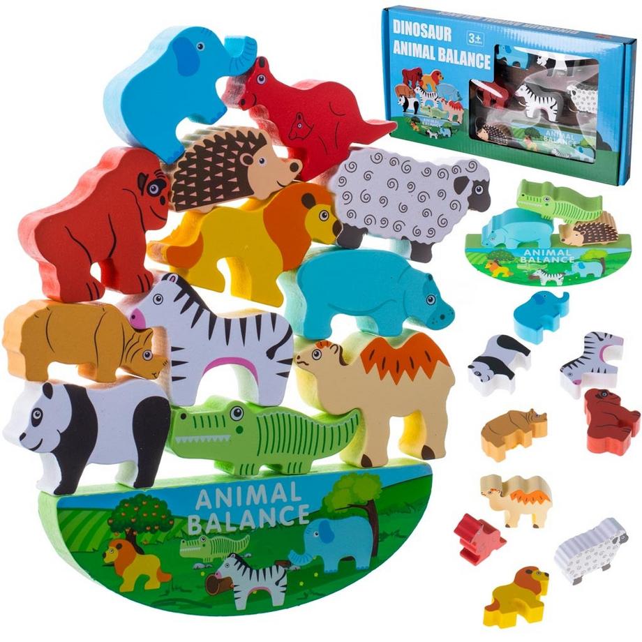 Jeu de puzzle équilibrant les animaux de safari