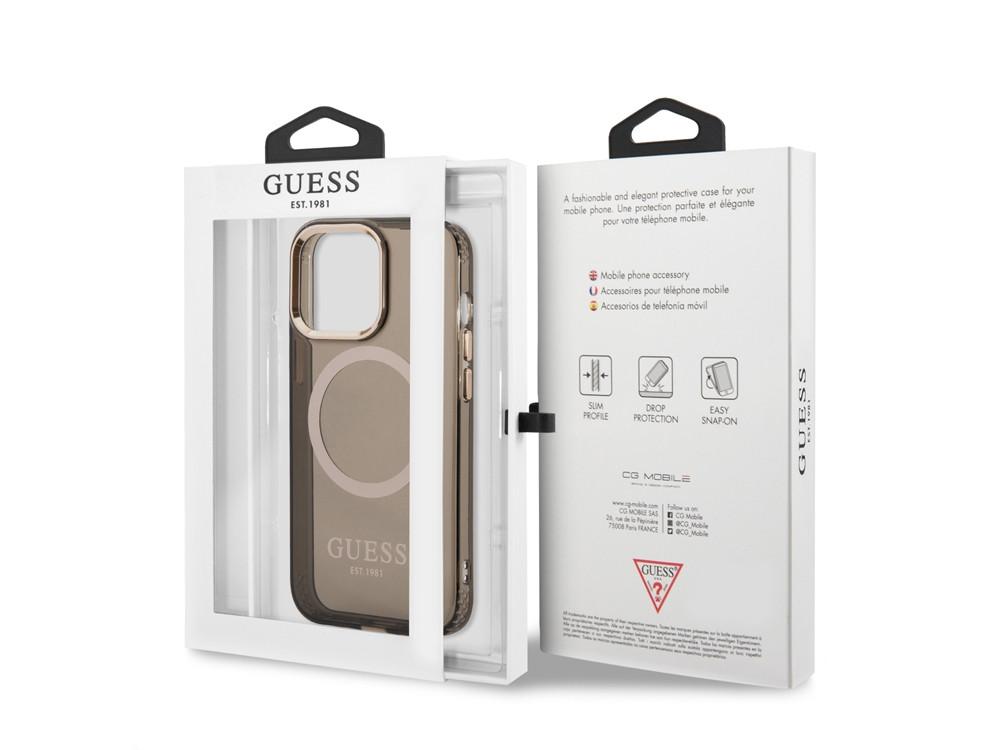 GUESS  Coque Magsafe iPhone 14 Pro Max Outline 