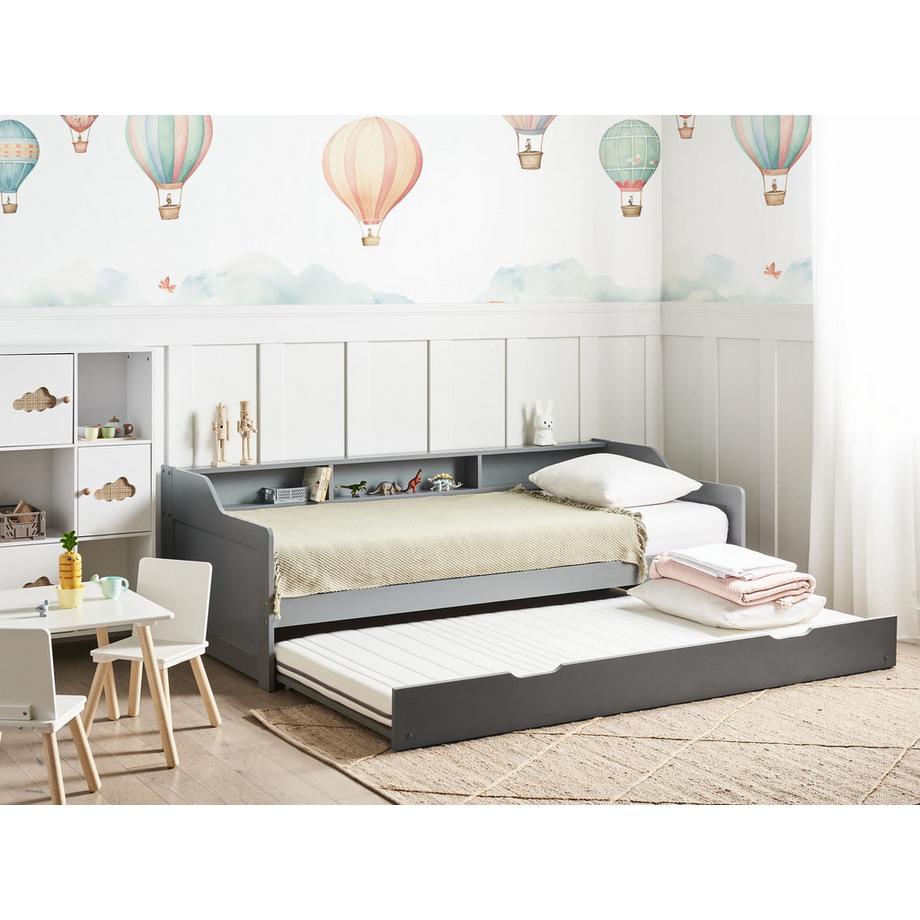 Beliani Letto estraibile en Legno di pino  EDERN  