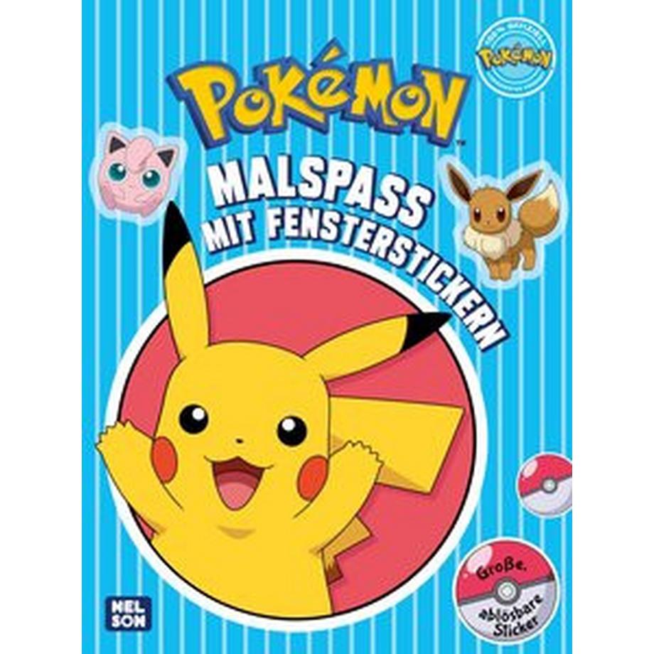   Pokémon Activity-Buch: Malspaß mit Fensterstickern 