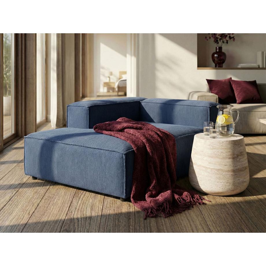 Beliani Rechtsseitige Chaiselongue aus Cord  ARDAL  