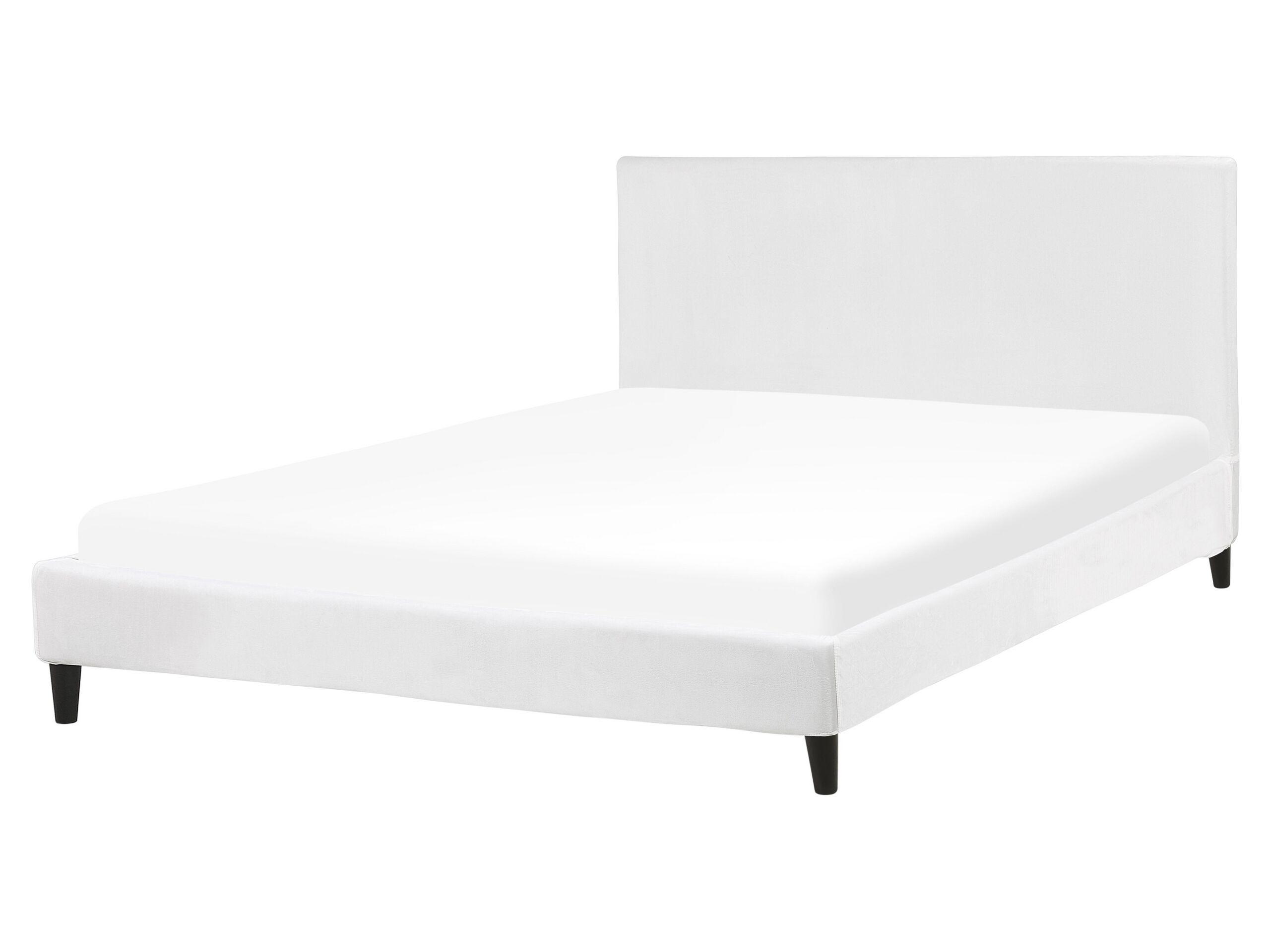 Beliani Bett mit Lattenrost aus Samtstoff Modern FITOU  