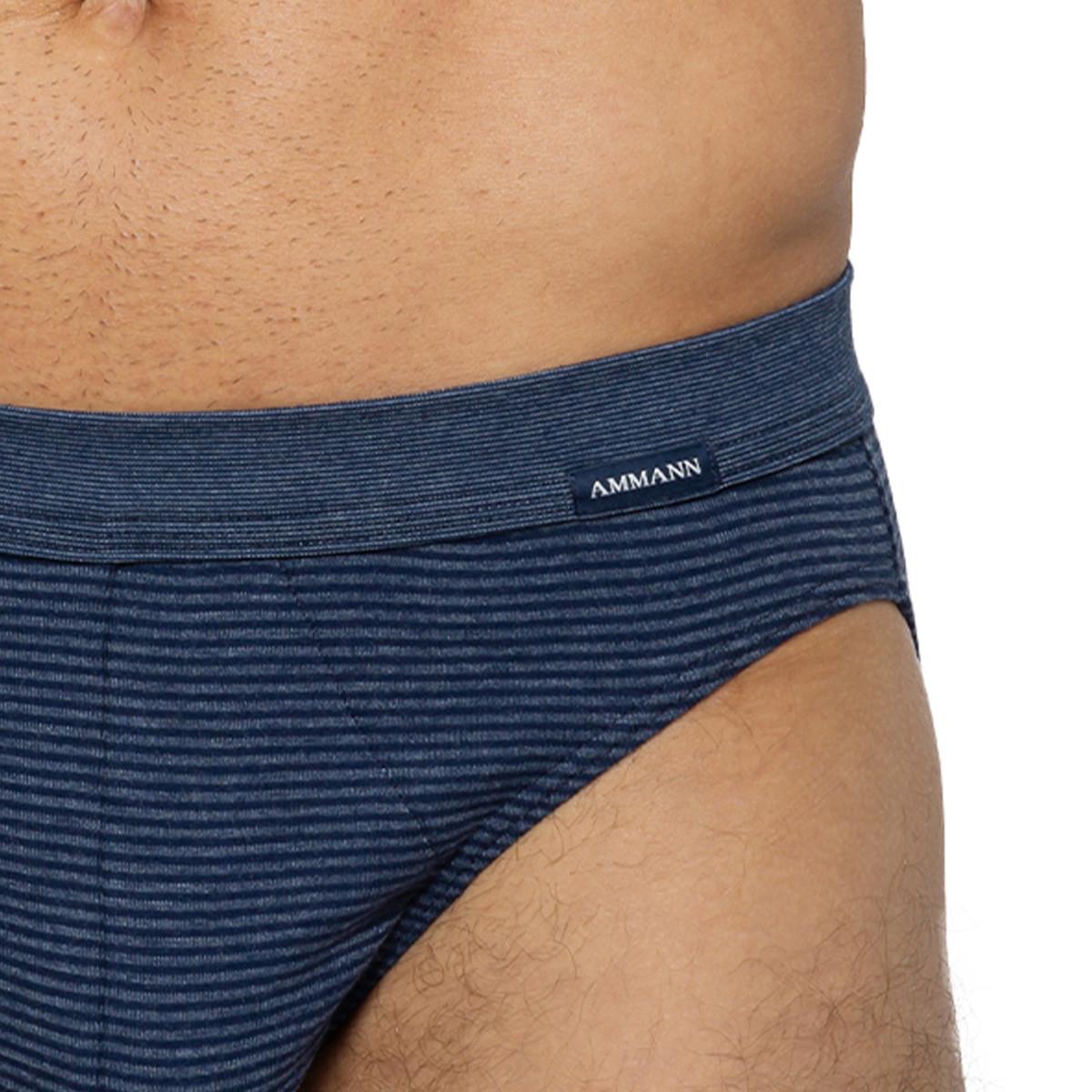 Ammann Confezione da 3 Slip Mini a Costine Fini  