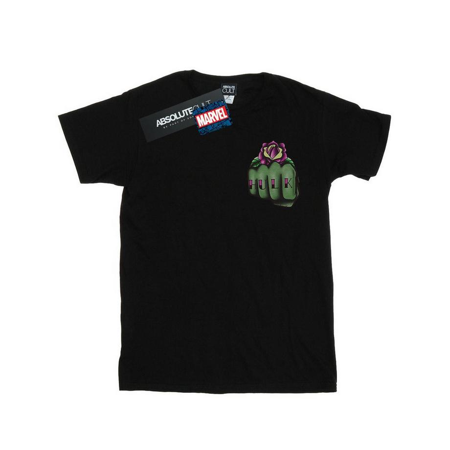 MARVEL Hulk Faust Rose Grafikdruck T-Shirt  