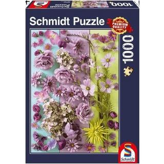 Schmidt Spiele  Puzzle de Schmidt Fleurs de violettes - 1000 pièces - 12+. 