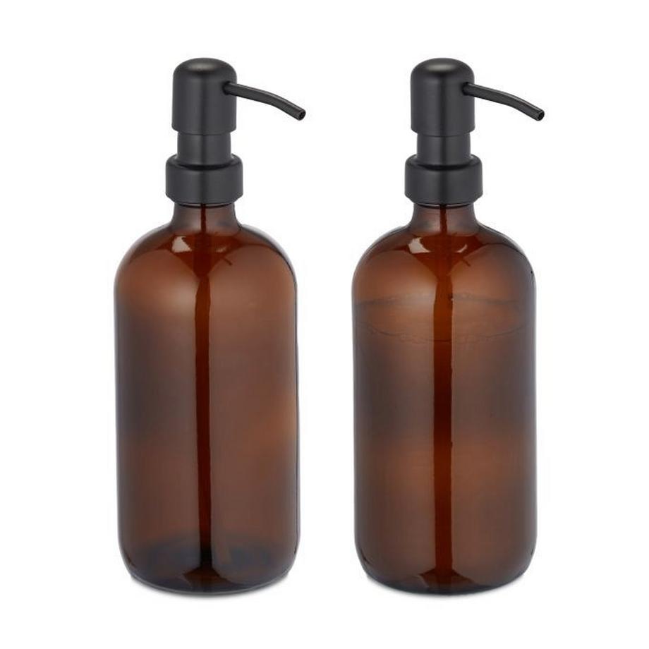 Northix  Lot de 2 contenants à savon en verre 