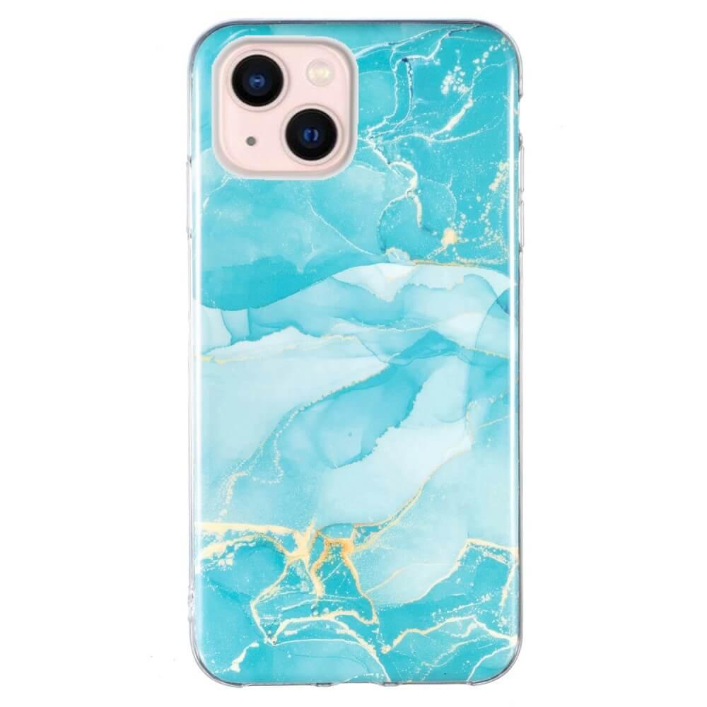 Cover-Discount  iPhone 15 Plus - Silikon Gummi Case Marble 